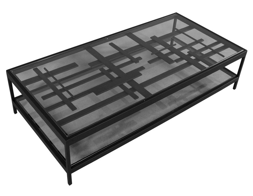 Mid-Century Modern Vintage Abstract Metal Coffee Table by Paul Evans