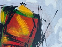 Vintage Abstract Mid Century Modern Lee Reynolds insp Oil Butterfly Painting