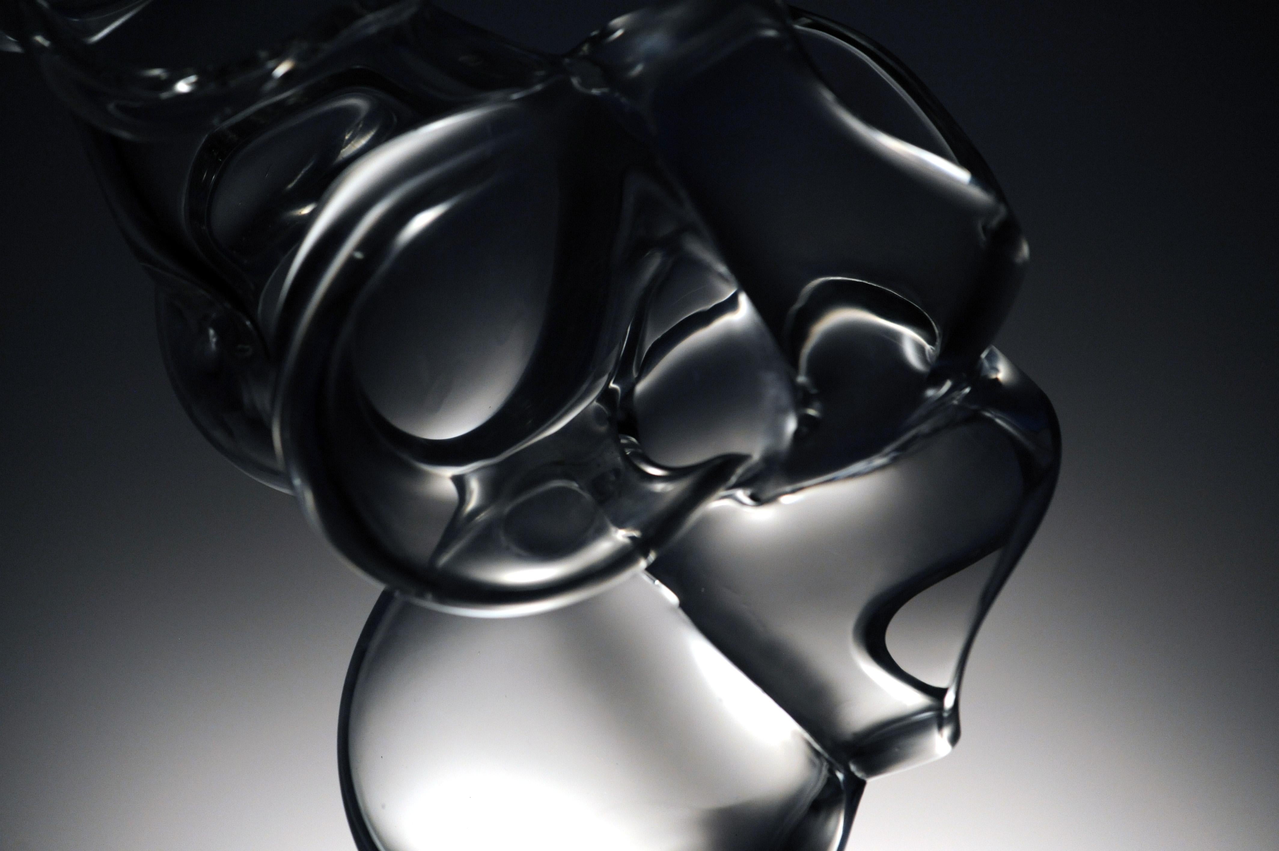 Vintage Abstract Modern Murano Glass Sculpture Italian Signed Licio Zanetti 7