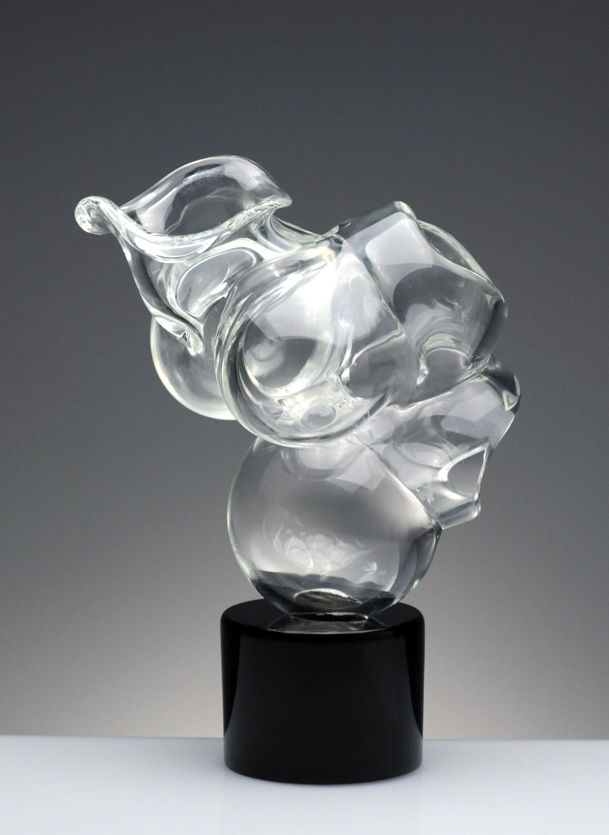 Late 20th Century Vintage Abstract Modern Murano Glass Sculpture Italian Signed Licio Zanetti