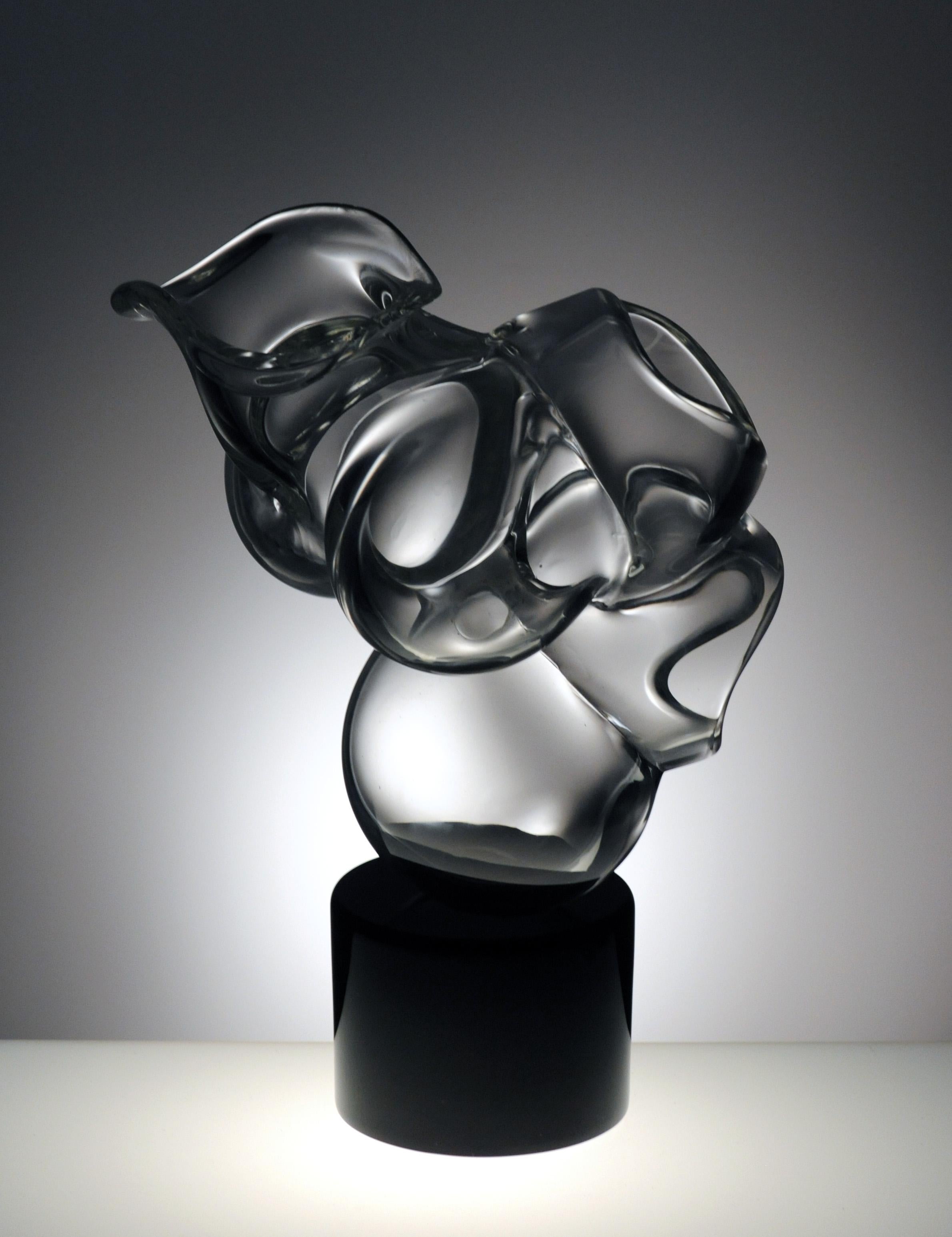 Vintage Abstract Modern Murano Glass Sculpture Italian Signed Licio Zanetti 3
