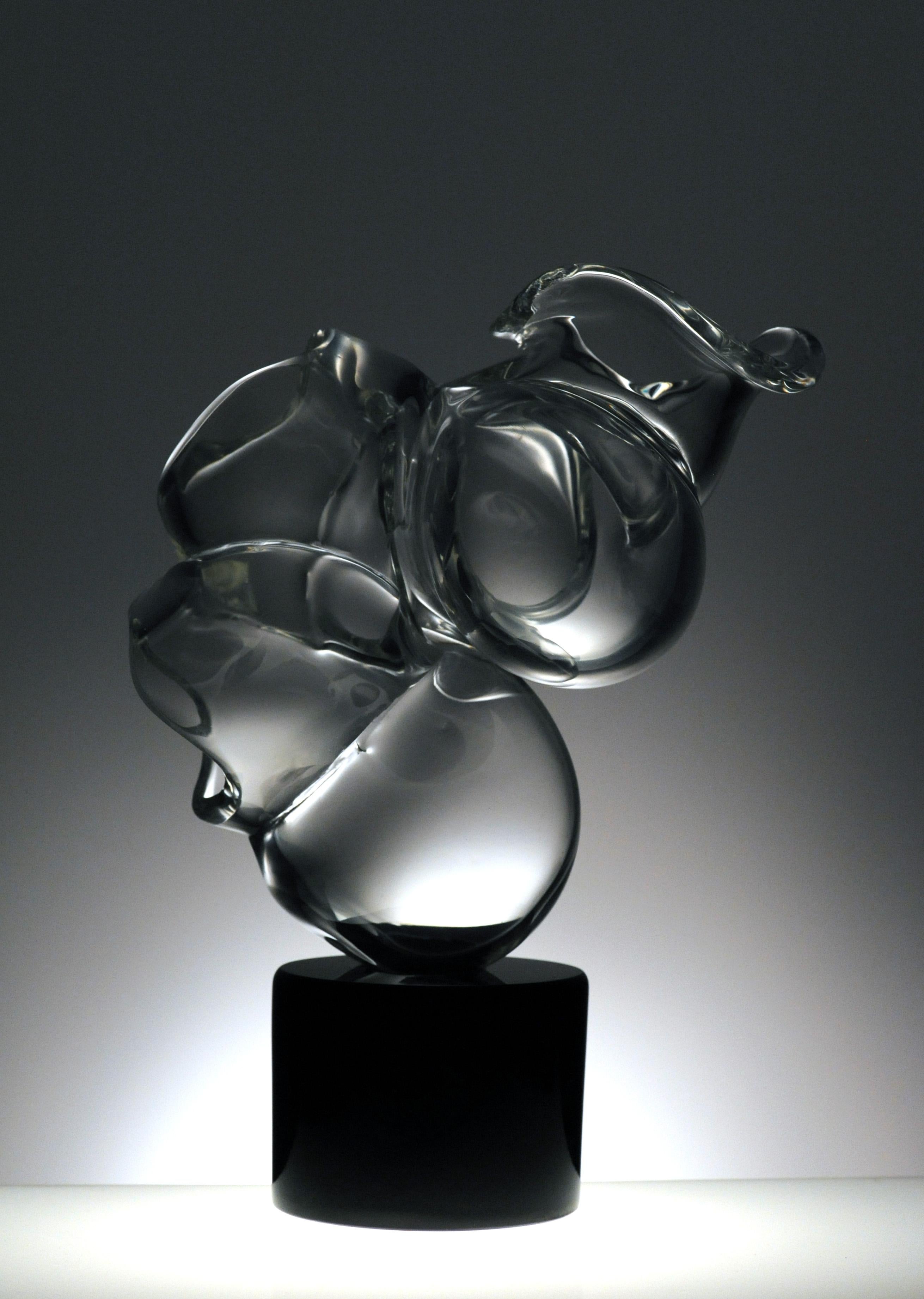Vintage Abstract Modern Murano Glass Sculpture Italian Signed Licio Zanetti 4