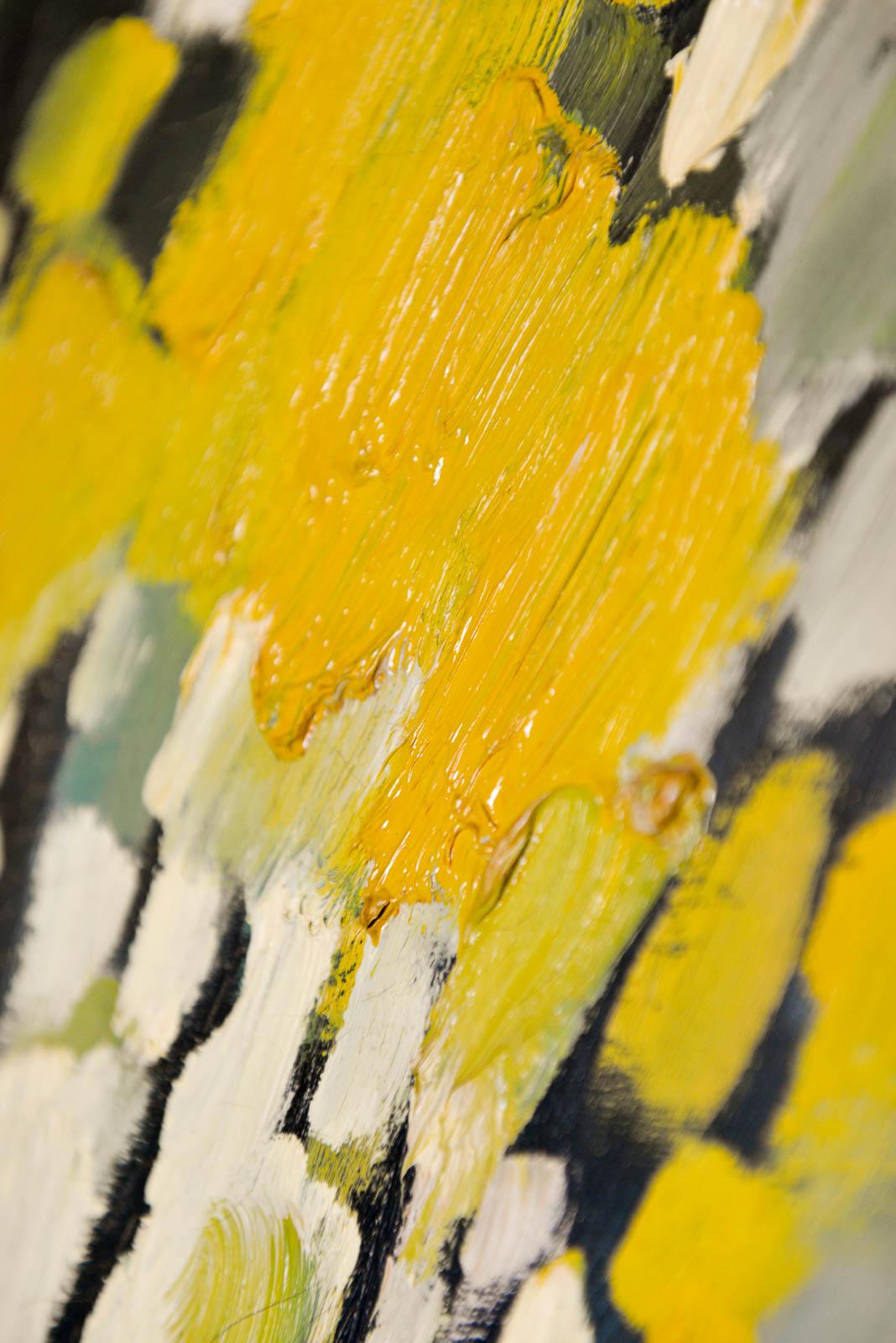 Abstraktes Vintage-Ölgemälde auf Leinwand von John Nelson Gallery Pasadena, CA, 1979 im Angebot 1