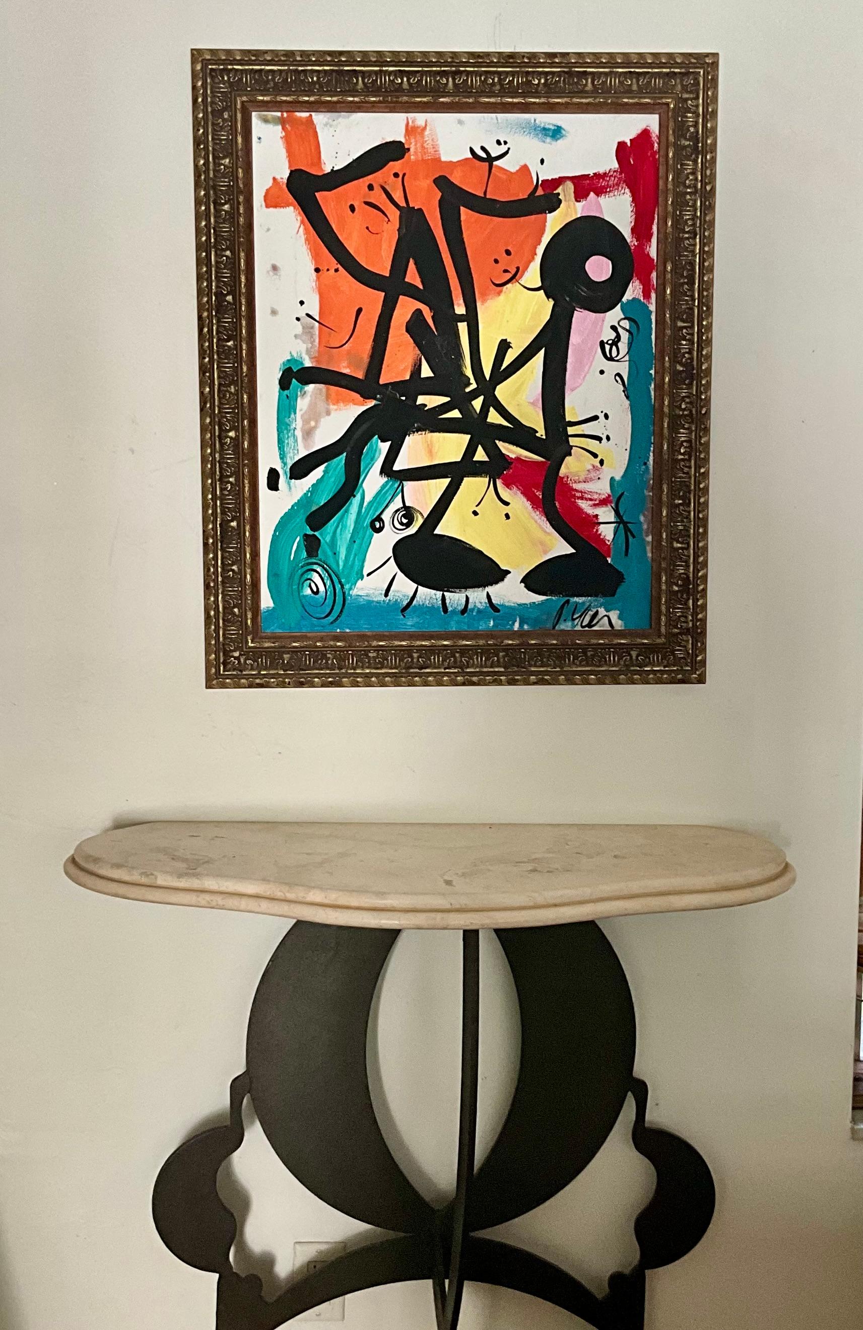 Vintage By  Abstraktes Gemälde von Peter Keil  b 1942 im Angebot 2