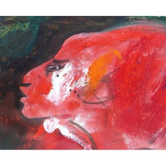 Abstraktes Vintage-Gemälde von Robert Beauchamp