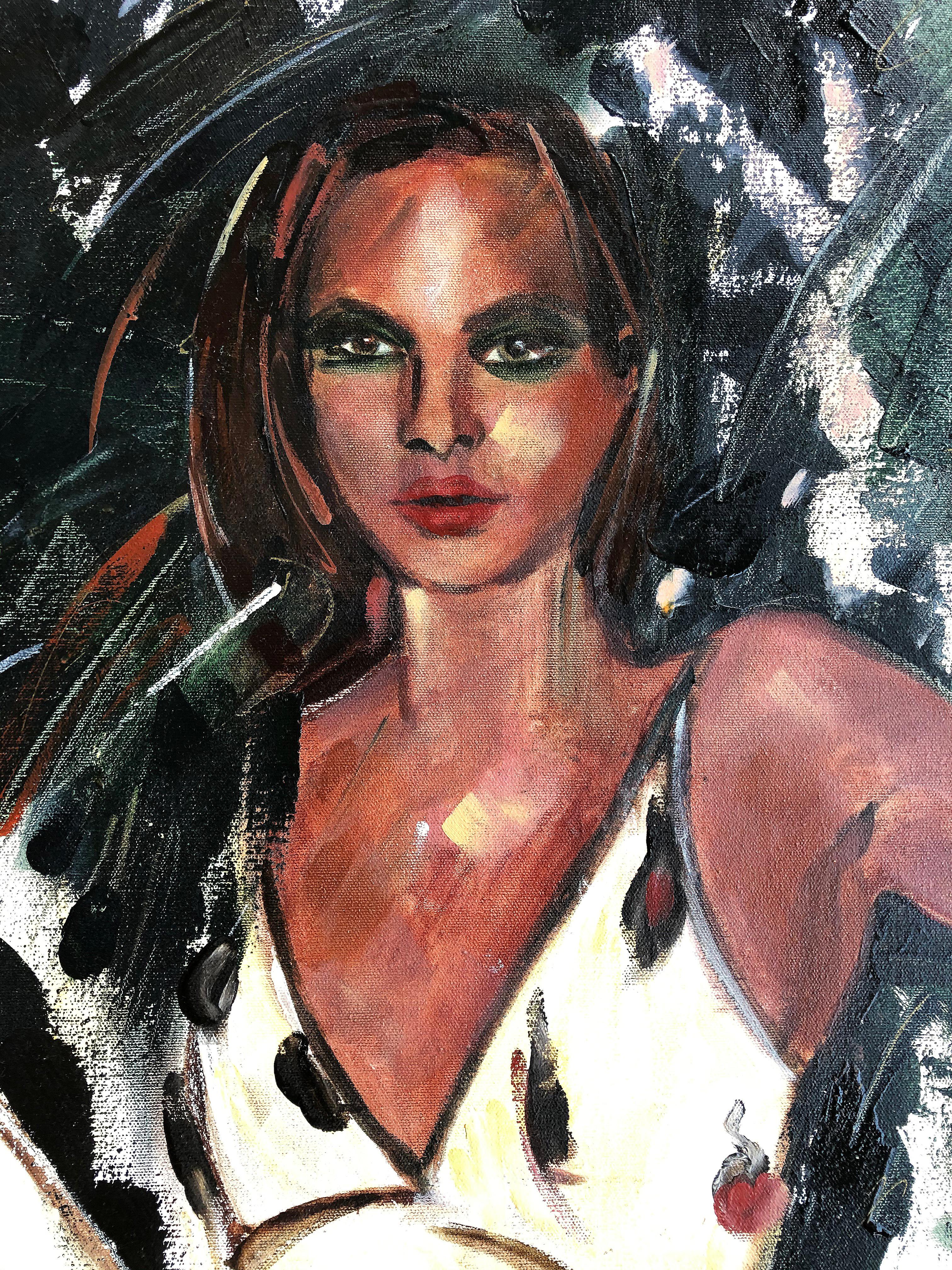 Quadro astratto vintage di Sirje Okas Ainso, artista estone con sede a Miami

In vendita un olio astratto figurativo su tela dell'artista estone Sirje Okas Ainso, residente a Miami, firmato in basso a destra e datato 2011. L'artista ha avuto una