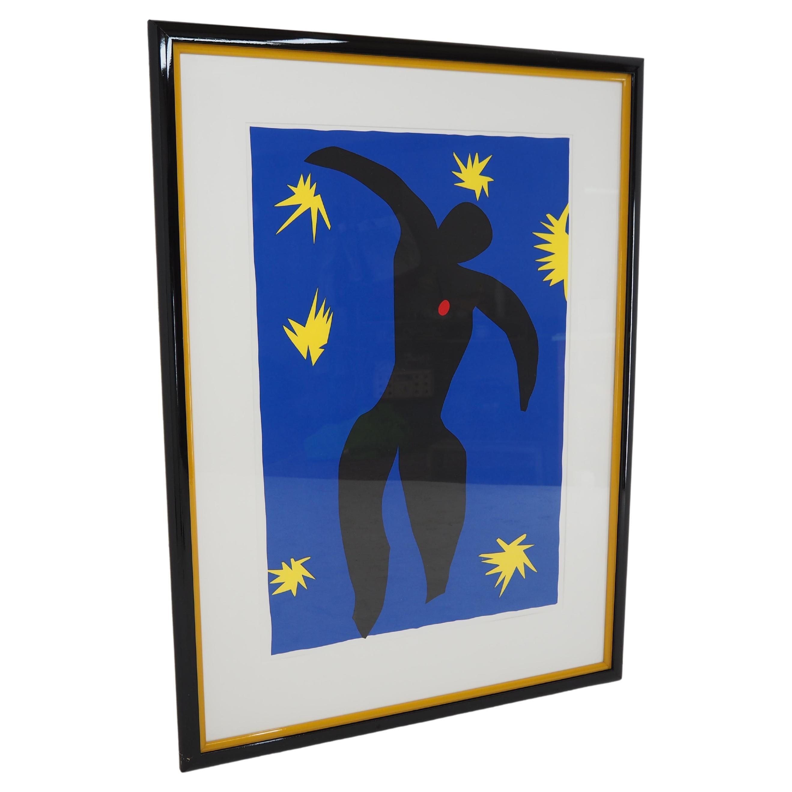 Vintage Abstract Poster "Icarus" by Henri Matisse, 1990s