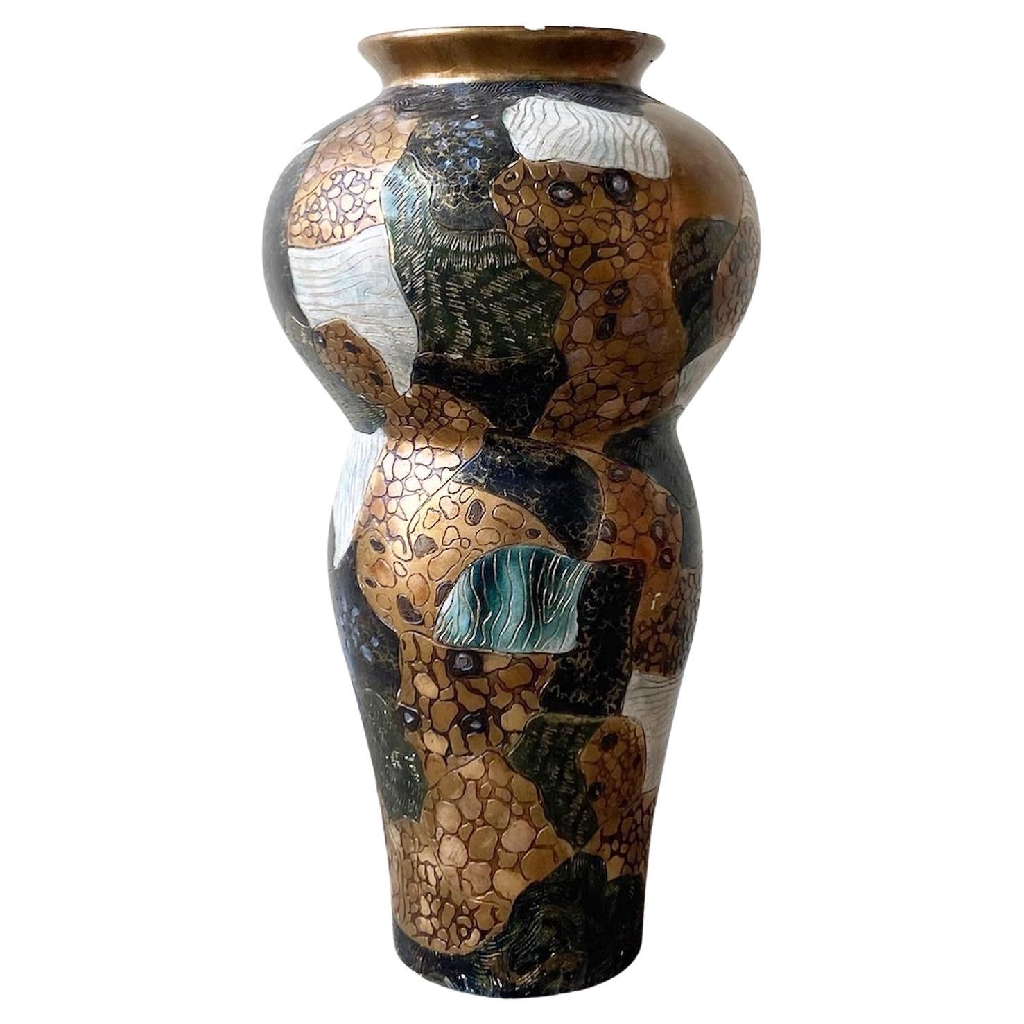 Vintage Allan Knight Designer Signed Floor Vase at 1stDibs