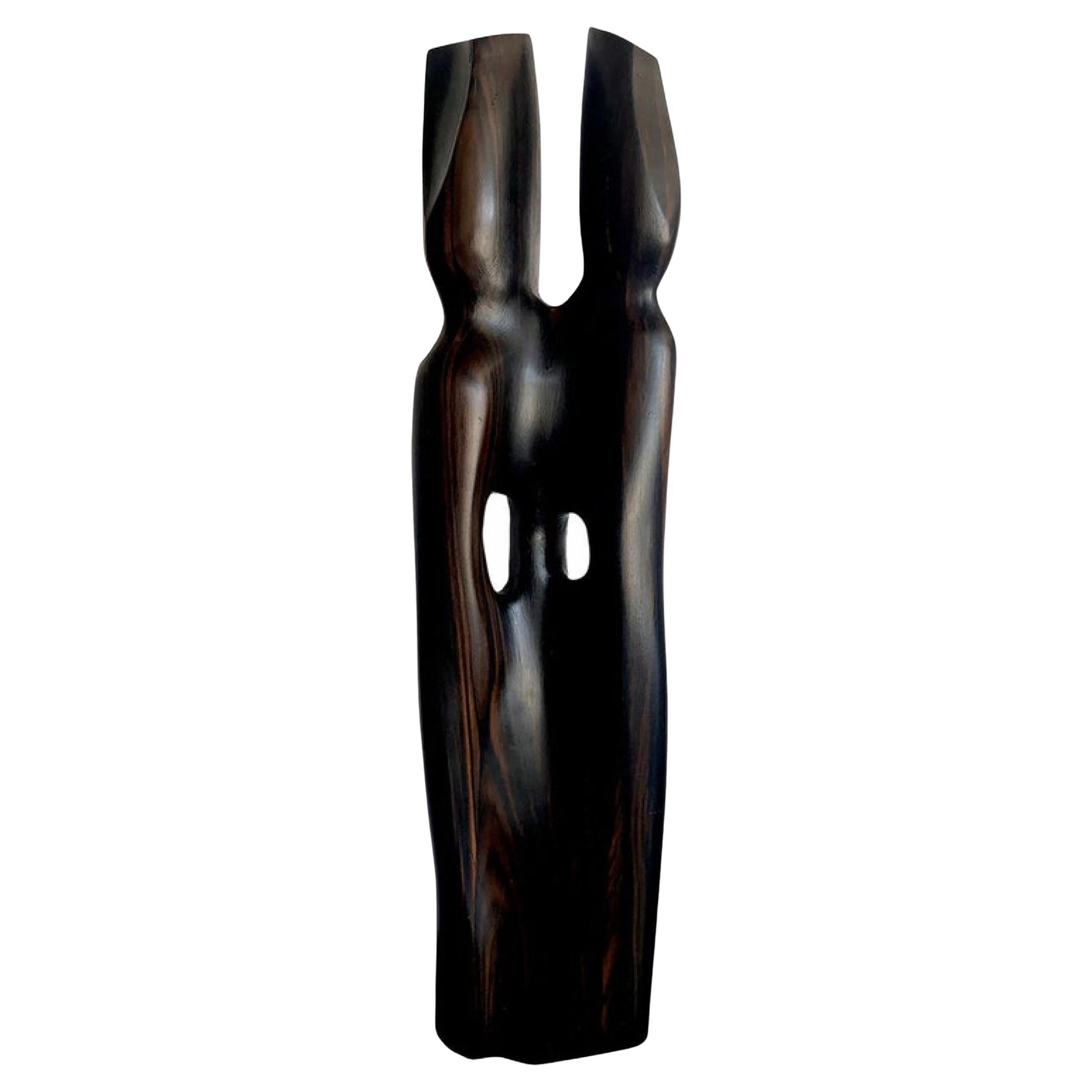 Vintage Abstract Sculpture of Two Combined Figures For Sale