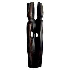 Escultura abstracta vintage de dos figuras combinadas