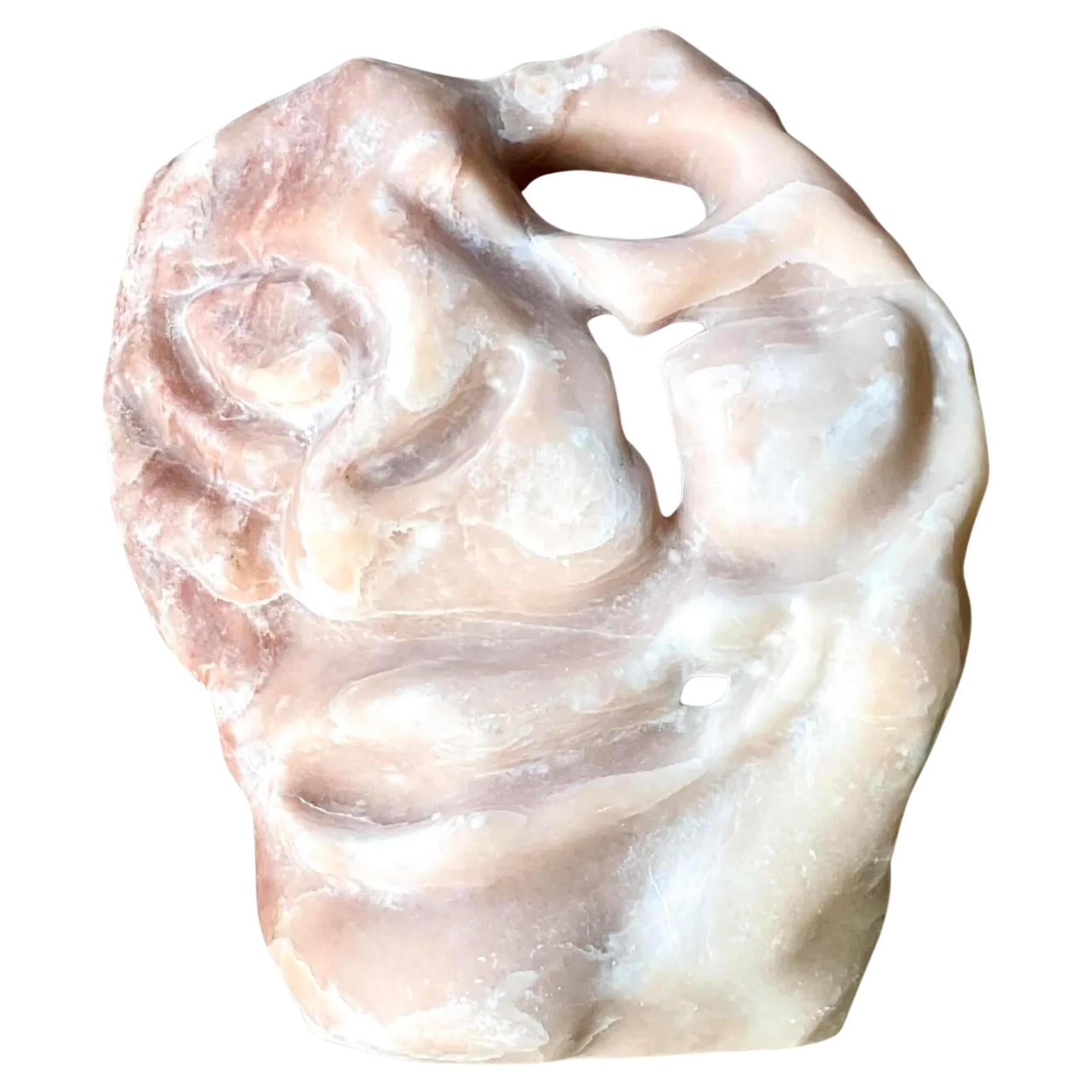 Vintage Abstract Stone Head