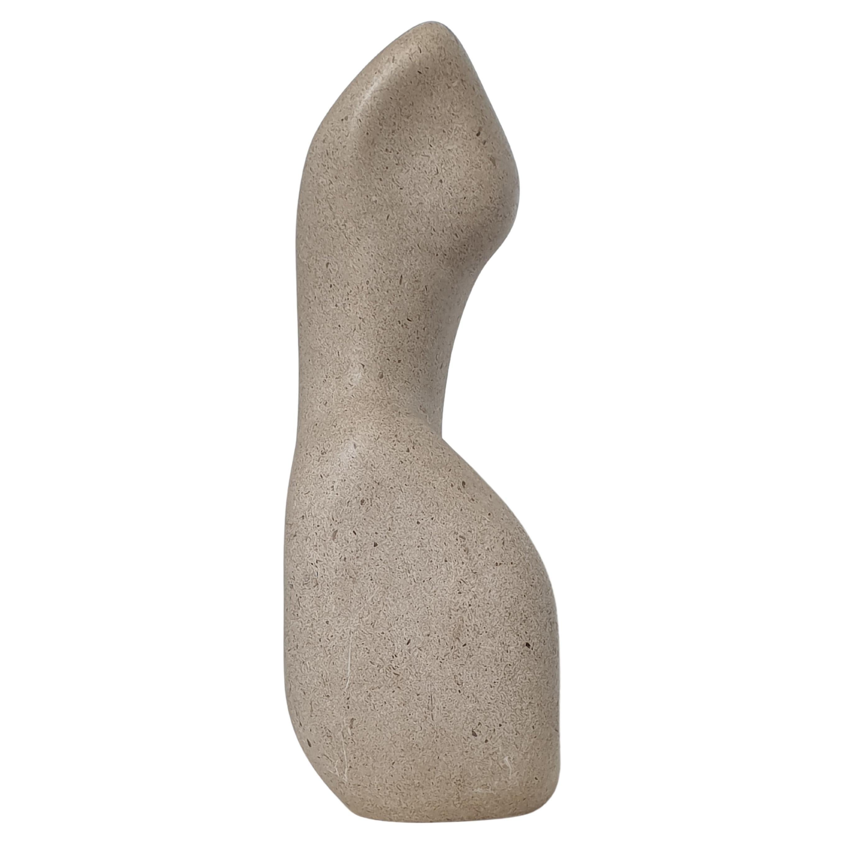Vintage abstract stone sculpture For Sale