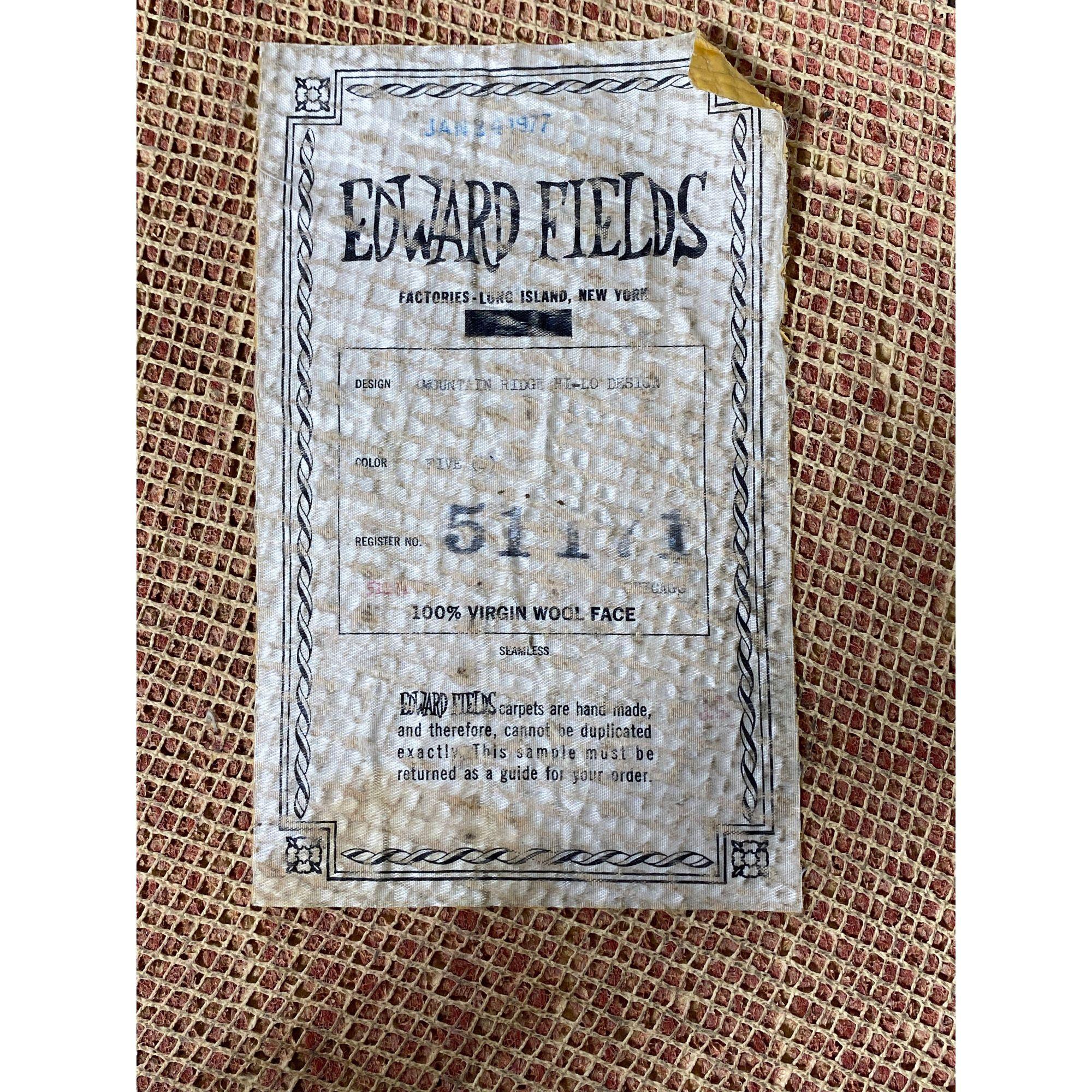 Abstrakter Vintage-Textil-Wandteppich von Edward Fields, 1977 im Angebot 5