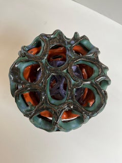 Vintage Abstract Tricolor Sculpture