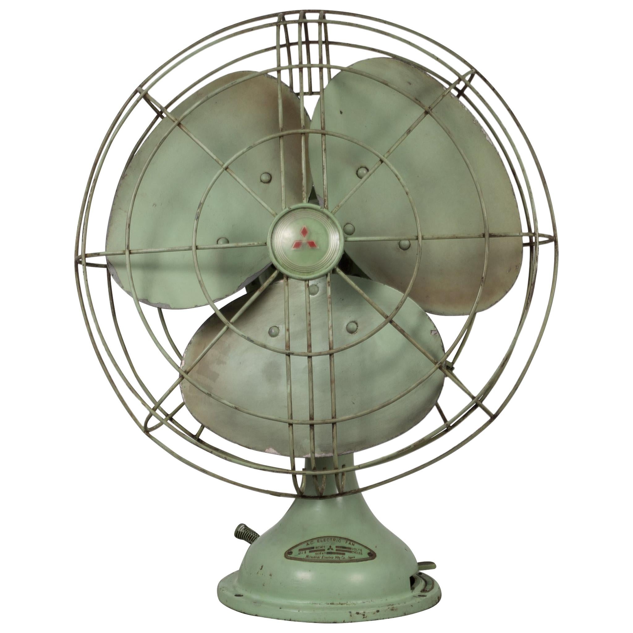 Vintage A.C. Electric Oscillating Fan, circa 1950
