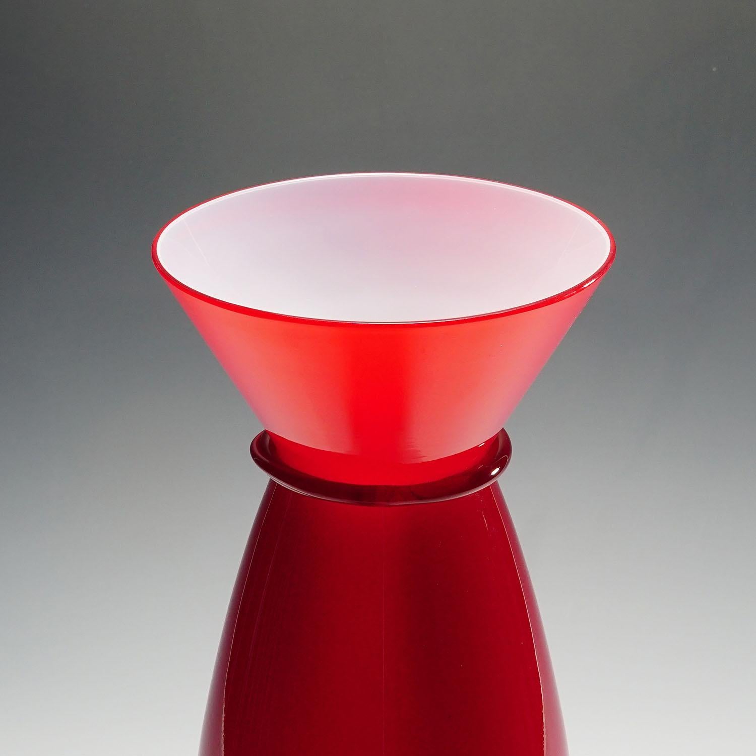 Vintage- Acco-Vase von Alessandro Mendini für Venini, Murano 1997 im Zustand „Gut“ im Angebot in Berghuelen, DE