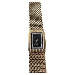 Vintage Accutron by Bulova corp gold tone stainless steel watch, Swiss movement