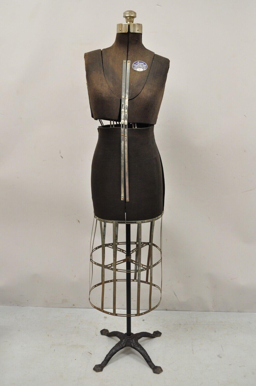 Vintage Acme Adjustable Collapsible Dress Form Mannequin Size A For Sale 1
