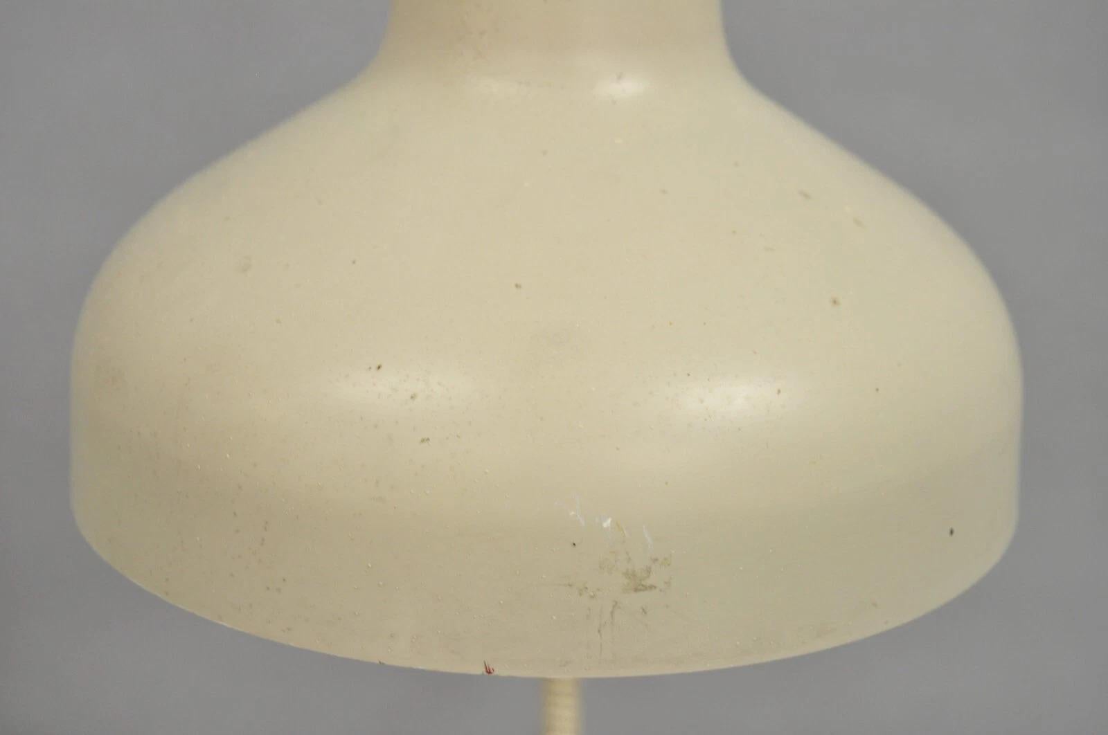 Vintage Acme Lite Beige Mid Century Modern Retro Einstellbare Schwanenhals-Schreibtischlampe (Unbekannt) im Angebot