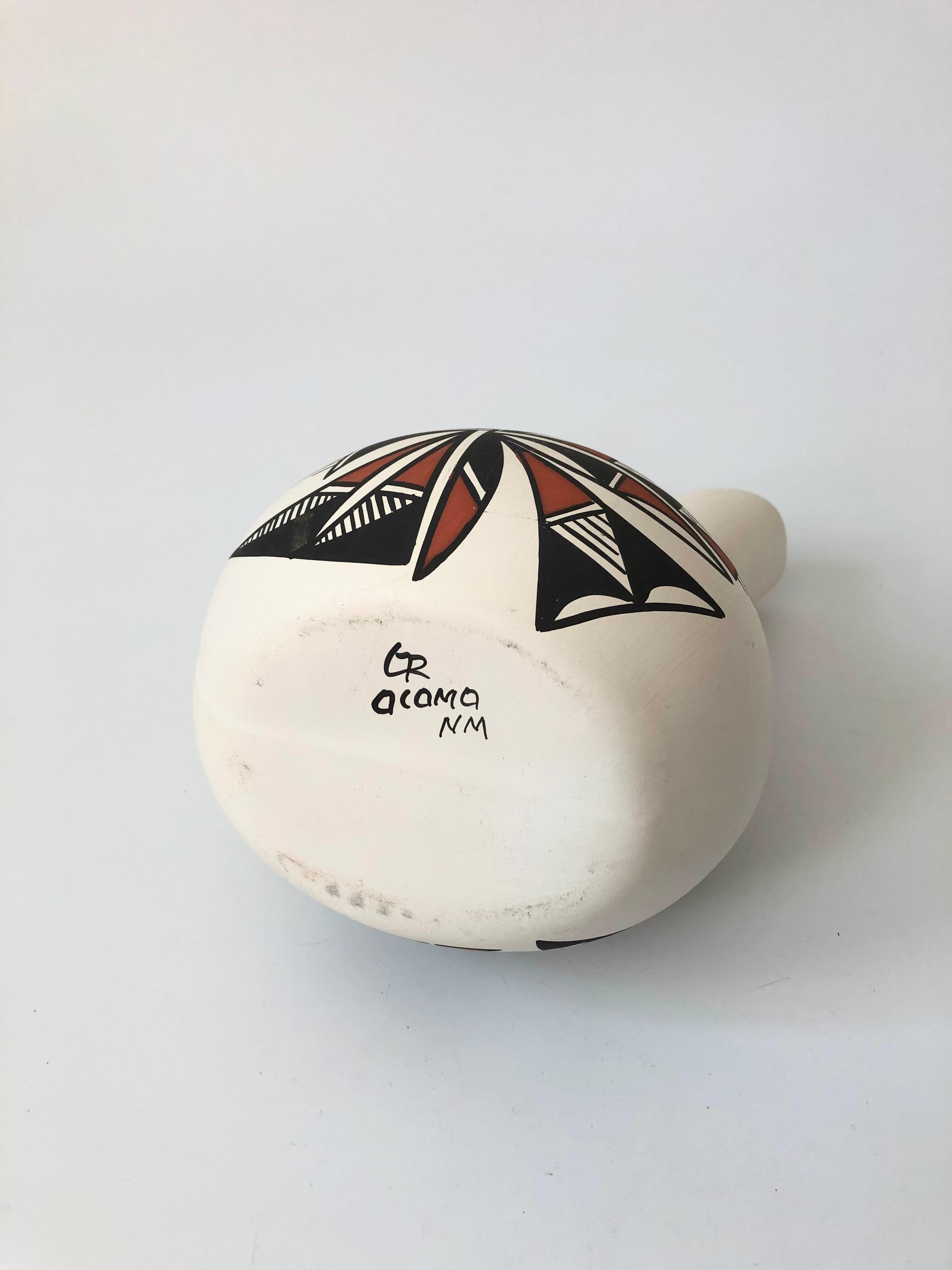 Native American Vintage Acoma Pueblo Pottery Wedding Vase