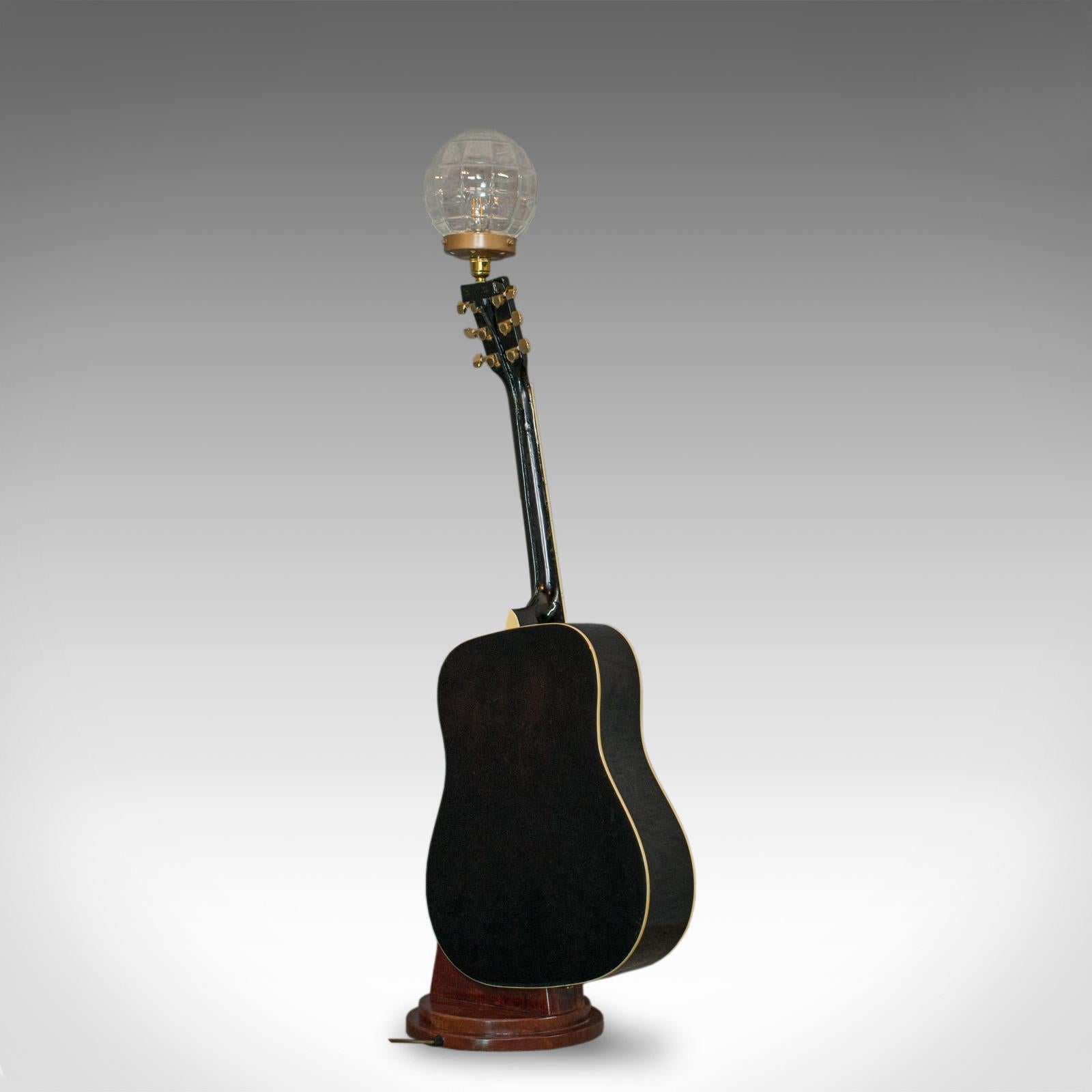 glass guitar lamp
