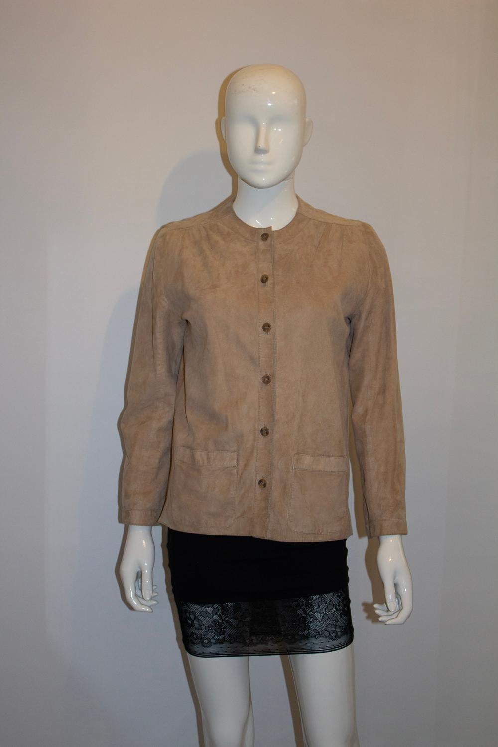 Marron Vintage Acquascutum Suede Jacket en vente