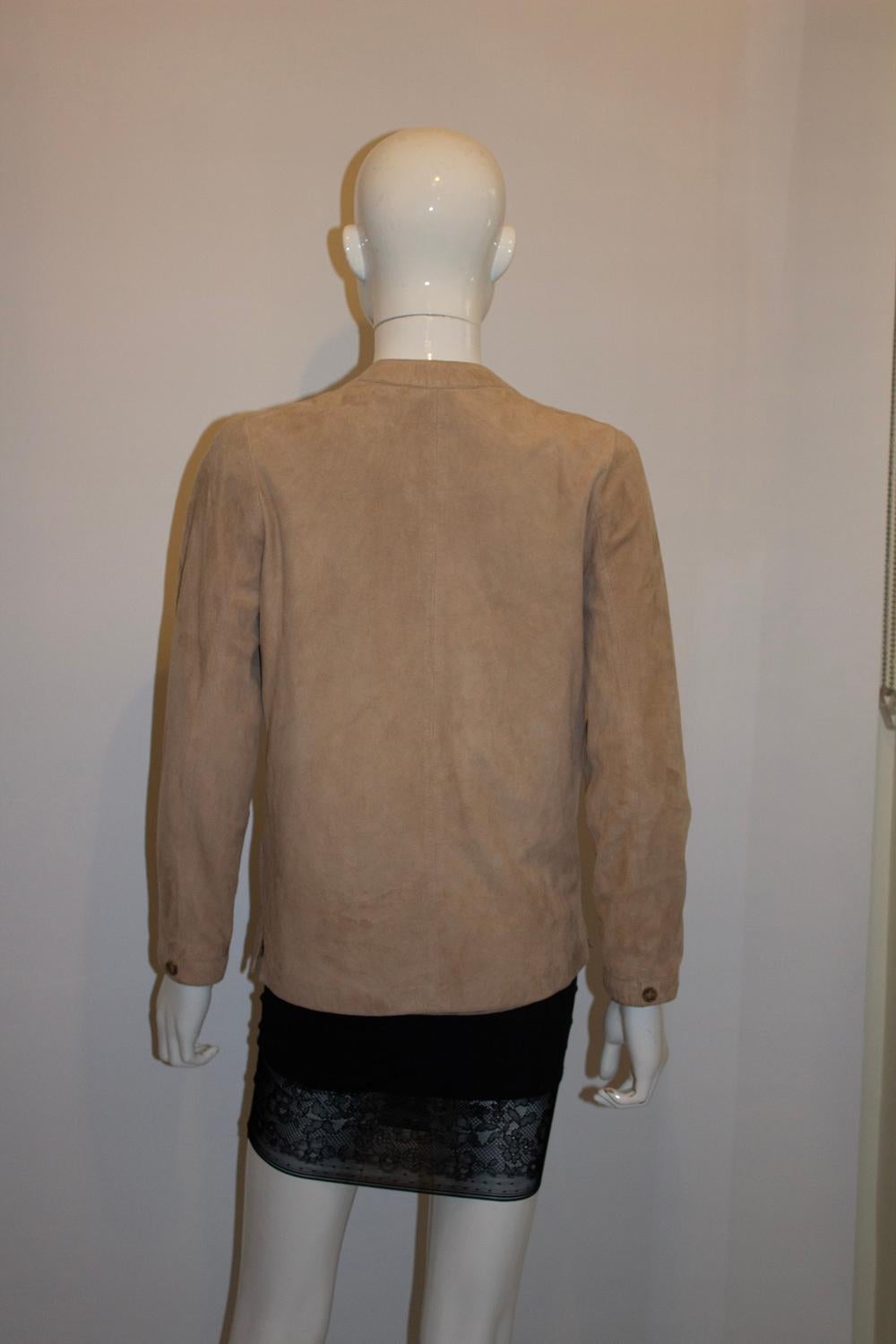 Vintage Acquascutum Suede Jacket Pour femmes en vente