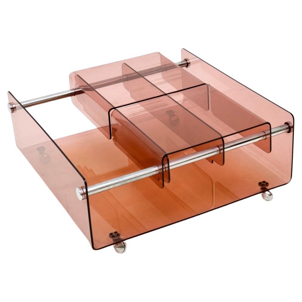 Vintage Acrylic Coffee / Side Table by Peter Banks and David Heeley