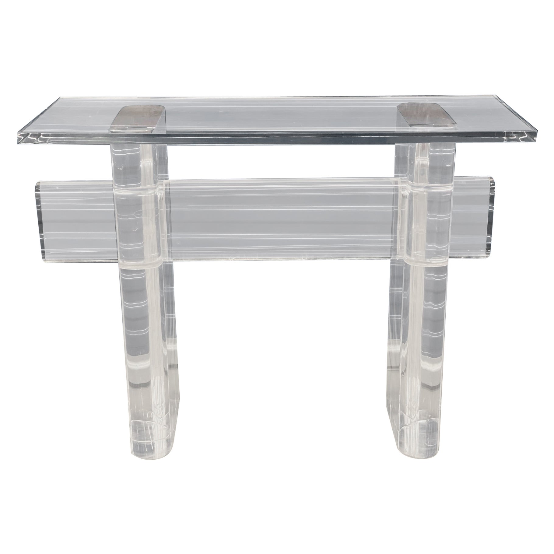 Vintage Acrylic Console Table, 20th Century