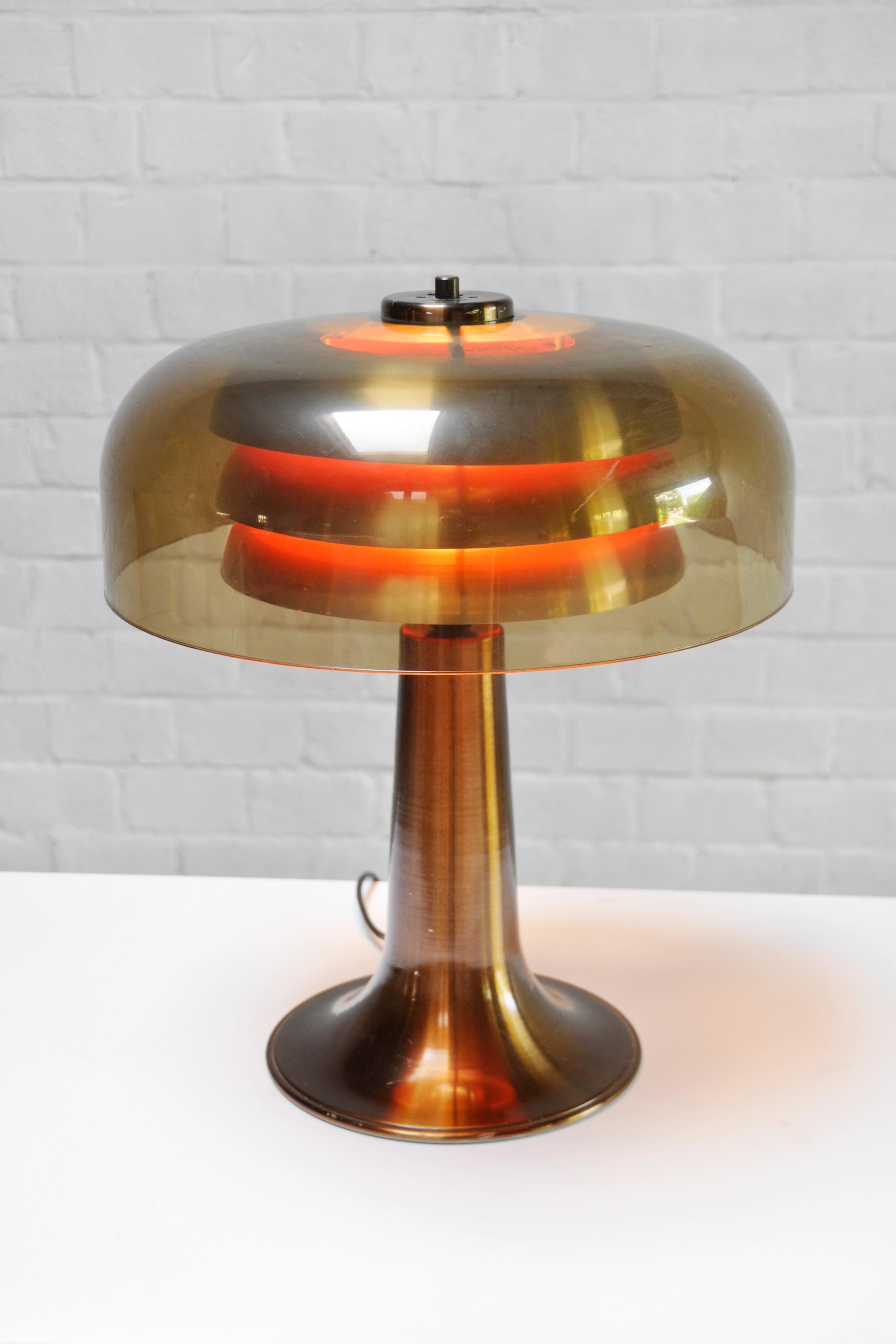 Mid-20th Century Vintage Acrylic Glass Table Lamp by Hans-Agne Jakobsson, Sweden 1960's