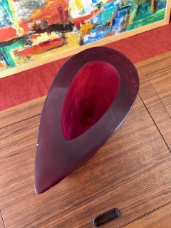 Vintage Acrylic Optical Sculpture Vase by Terry Balle, circa 1970s