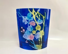 Vintage Ada Lisa Gjeruldsen Art Glass Vase, Signed, Sweden, 2012