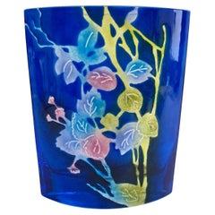 Vintage Ada Lisa Gjeruldsen Art Glass Vase, Signed, Sweden, 2012