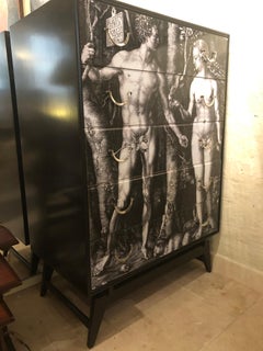 Vintage Adam and Eve Chest of Drawers engraving image by Albrecht Durer