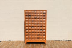 Vintage Addressograph Industrial Steel Metal 133 Drawer Parts & File Cabinet