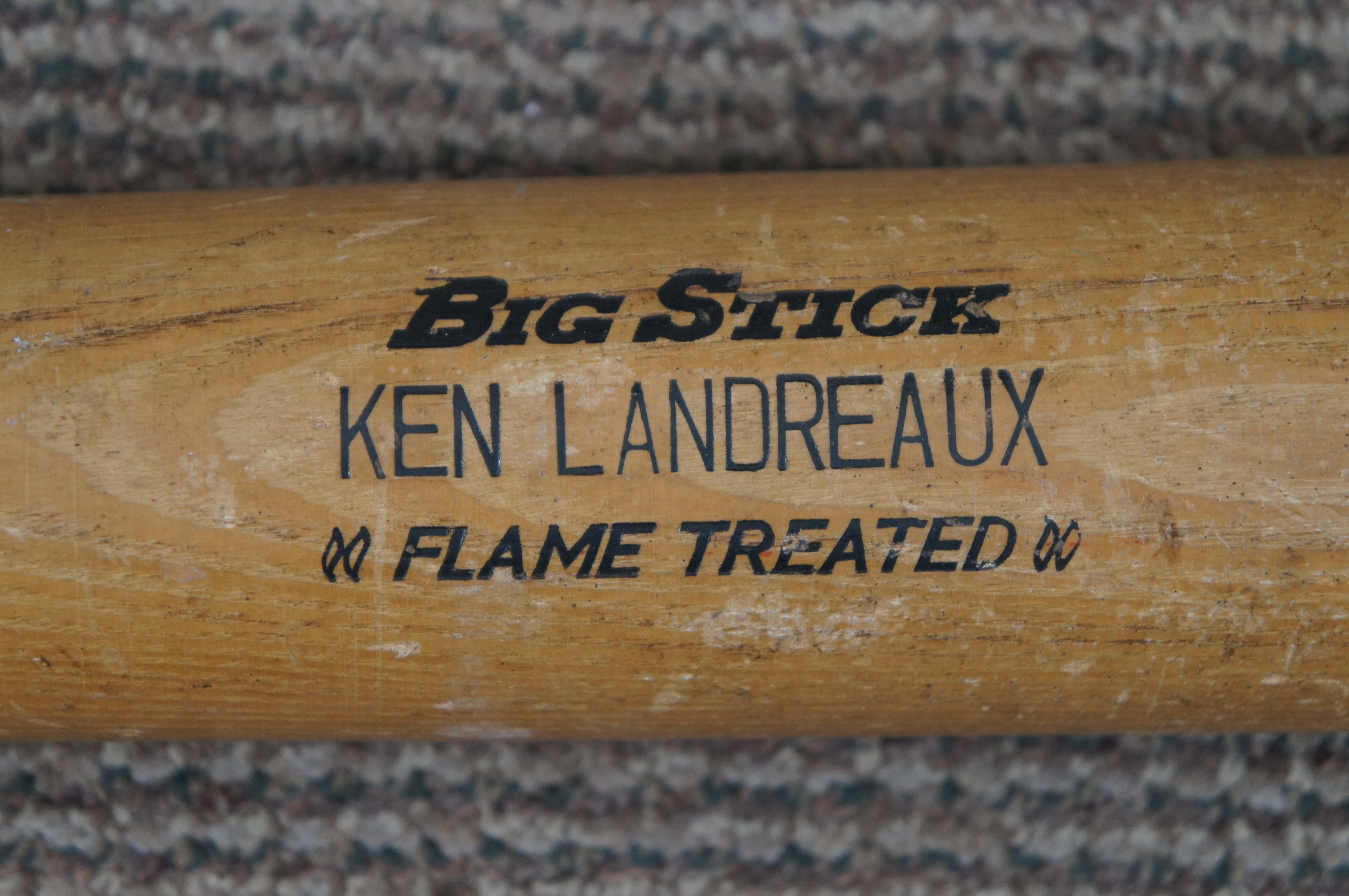 Wood Vintage Adirondak 302 Ken Landreaux 1980 All Star Game Commemorative Bat For Sale