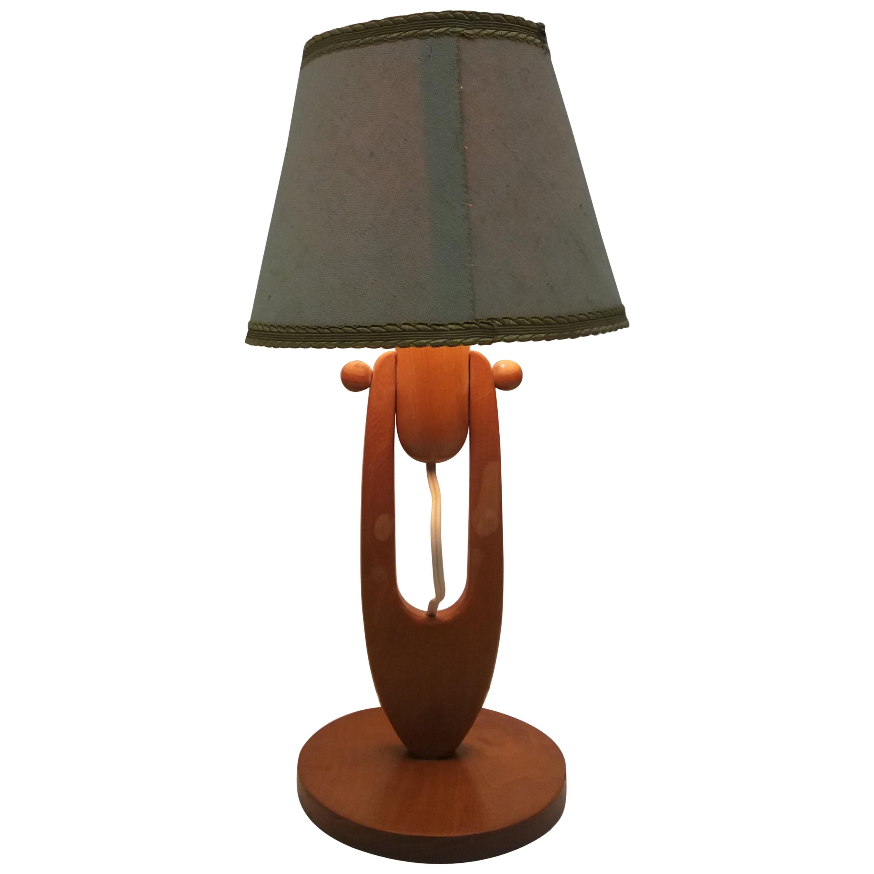 Vintage Adjustable Allwood Table Lamp, 1950's For Sale
