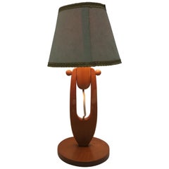 Vintage Adjustable Allwood Table Lamp, 1950's