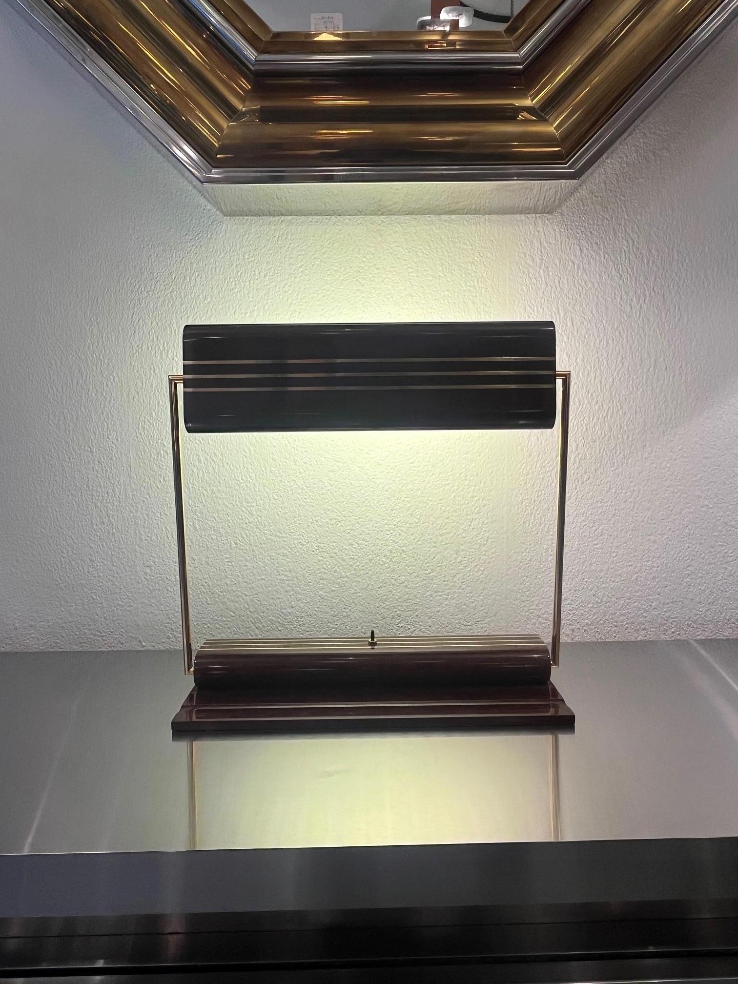 Verstellbare Vintage-Banker-Schreibtisch- oder Tischlampe von George Kovacs, ca. 1970er Jahre im Angebot 11