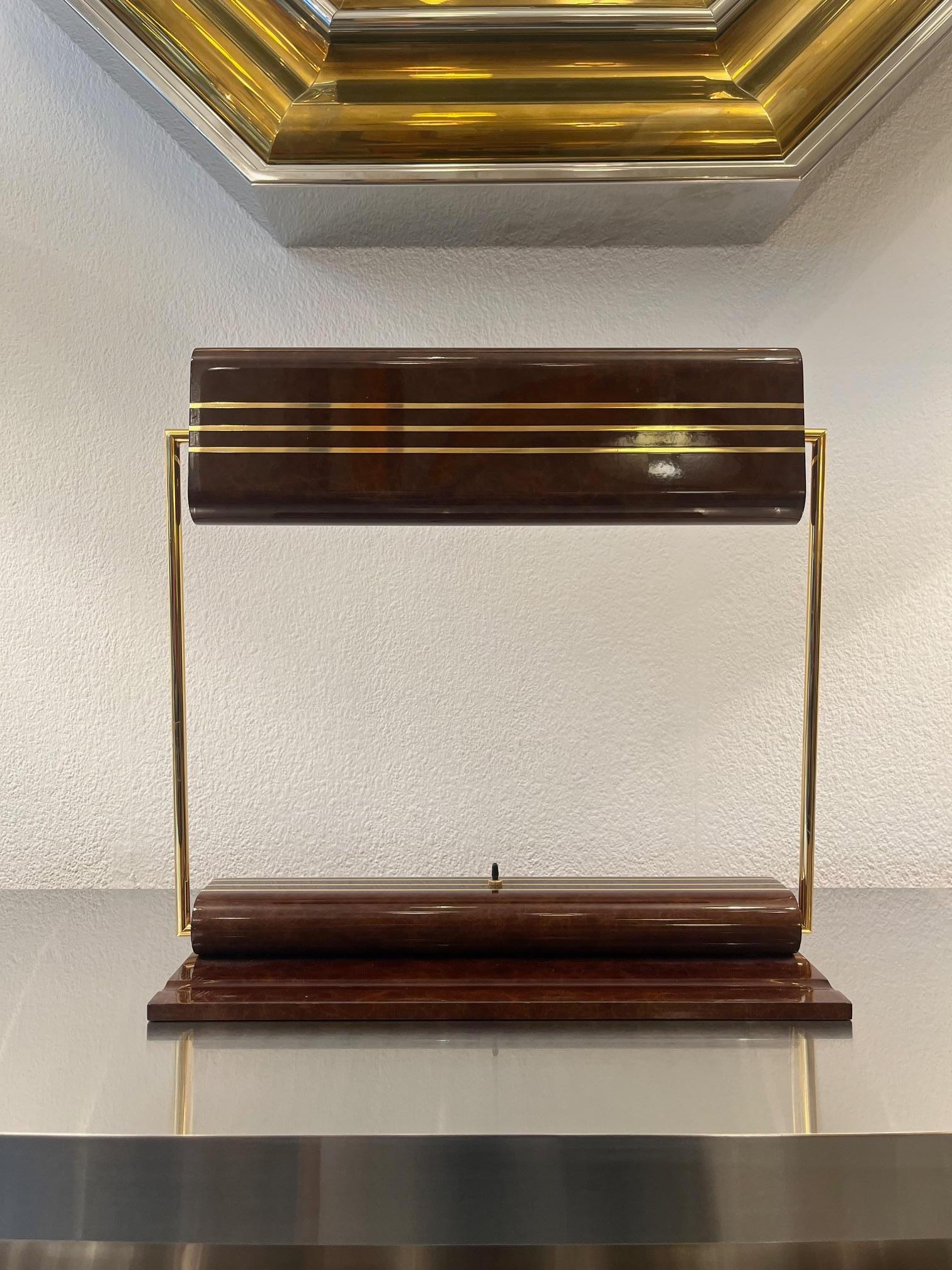 Verstellbare Vintage-Banker-Schreibtisch- oder Tischlampe von George Kovacs, ca. 1970er Jahre im Angebot 13
