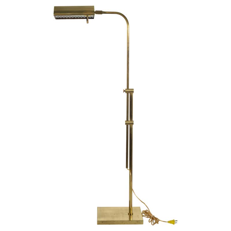 Frederick Cooper Adjustable Vintage Brass Floor Lamp For Sale at ...