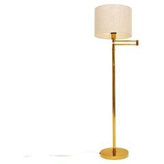 Vintage Adjustable Brass Floor Lamp by Metalarte