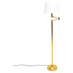 Vintage Adjustable Brass Floor Lamp