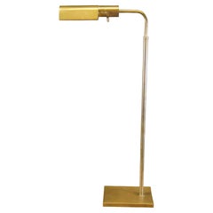 Vintage Adjustable Brass Pharmacy Apothecary Floor Reading Library Lamp 48"