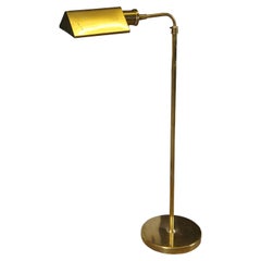 Vintage Adjustable Brass Pharmacy Apothecary Library Reading Floor Lamp 58"