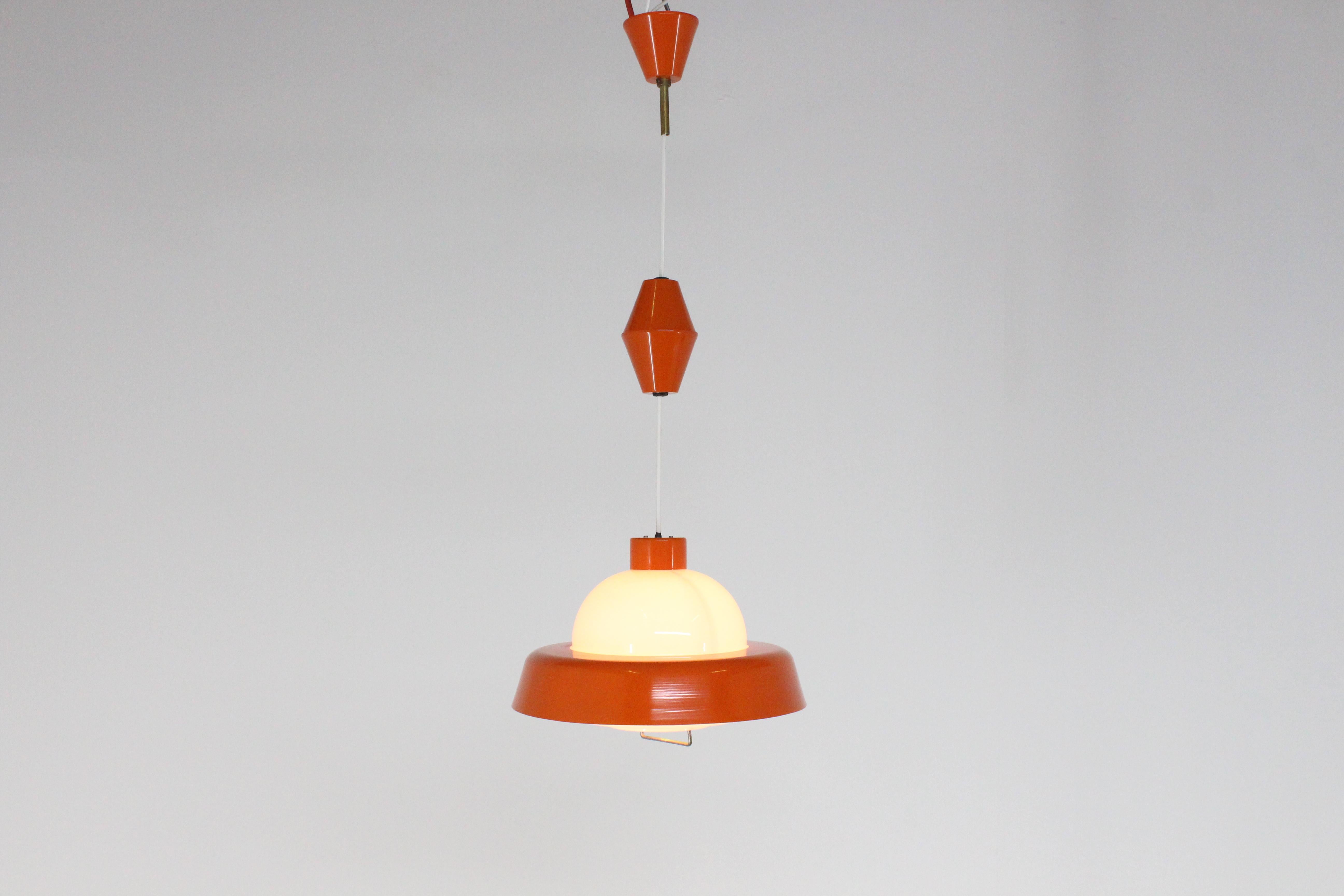 Late 20th Century Vintage Adjustable Chandelier, 1970s For Sale