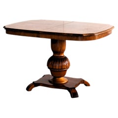 Vintage 1950s Adjustable Dining Table, Swedish Design, Good Condition