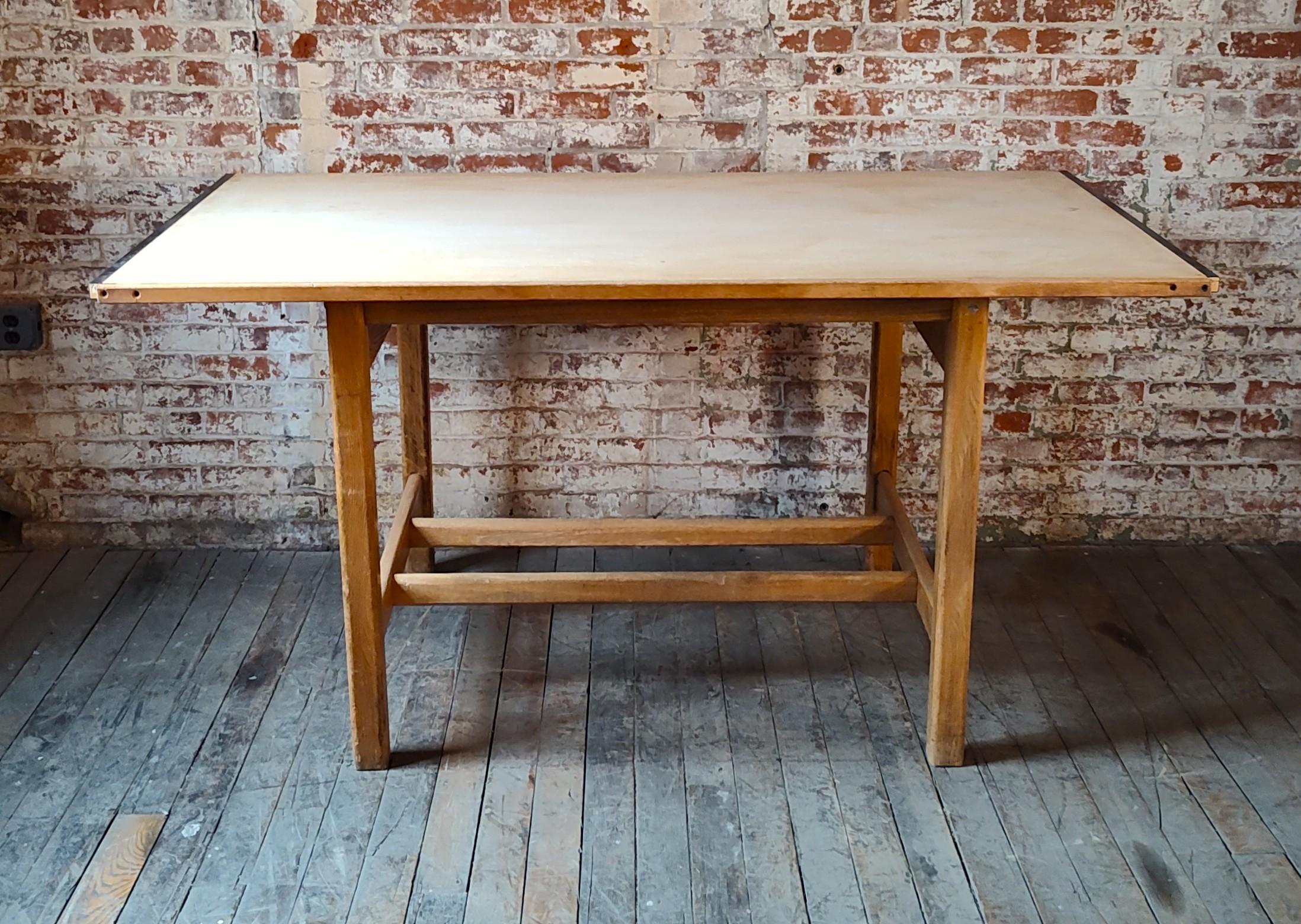 20th Century Vintage Adjustable Hamilton Drafting Table / Desk For Sale