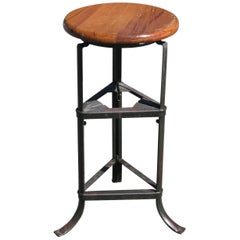 Vintage Adjustable Industrial Stool