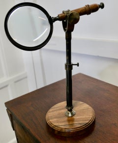Vintage Adjustable Magnifying Glass on Stand